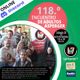 Imagen promocional del 118° encuentro de Adultos Asperger, online via Discord. Se incluye una foto grupal de integrantes de la Liga Asperger 7, logos, fecha y horario del evento.