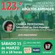 Foto grupal de participantes de la reunión presencial, con datos del evento y logos de organizaciones UFA, RedEA, LAs7.