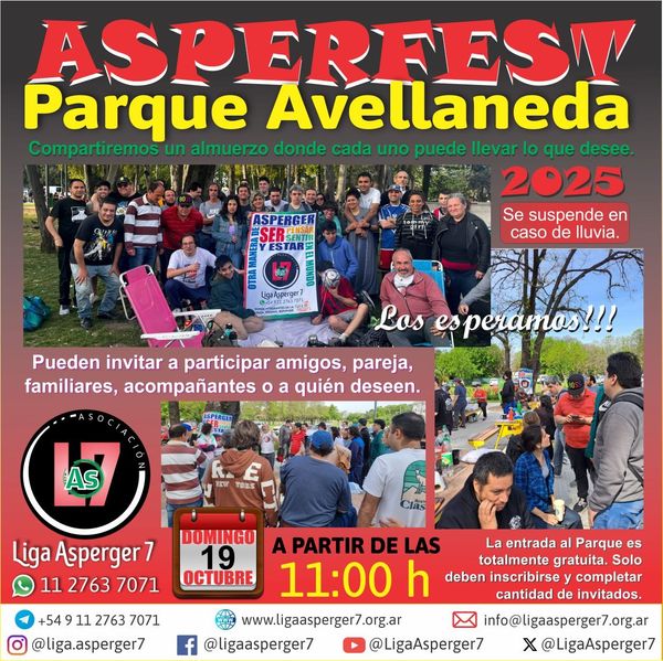 Imagen promocional del evento Asperfest 2025 en Parque Avellaneda