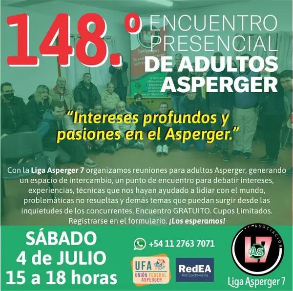 Foto grupal de participantes de la reunión presencial, con datos del evento y logos de organizaciones UFA, RedEA, LAs7.