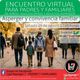 Imagen promocional del encuentro virtual para familiares de Asperger, online via Meet. Incluye los datos del evento aquí descriptos.