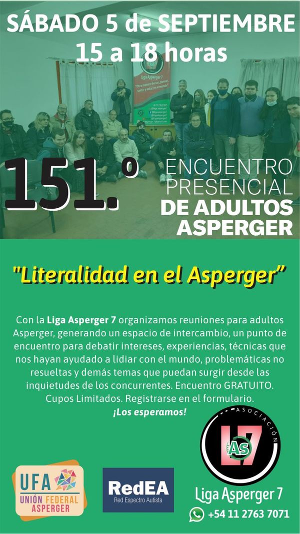Foto grupal de participantes de la reunión presencial, con datos del evento y logos de organizaciones UFA, RedEA, LAs7.