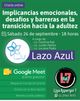 Imagen promocional de la charla virtual para Adultos Asperger, online via Meet. Incluye los datos del evento aquí descriptos.